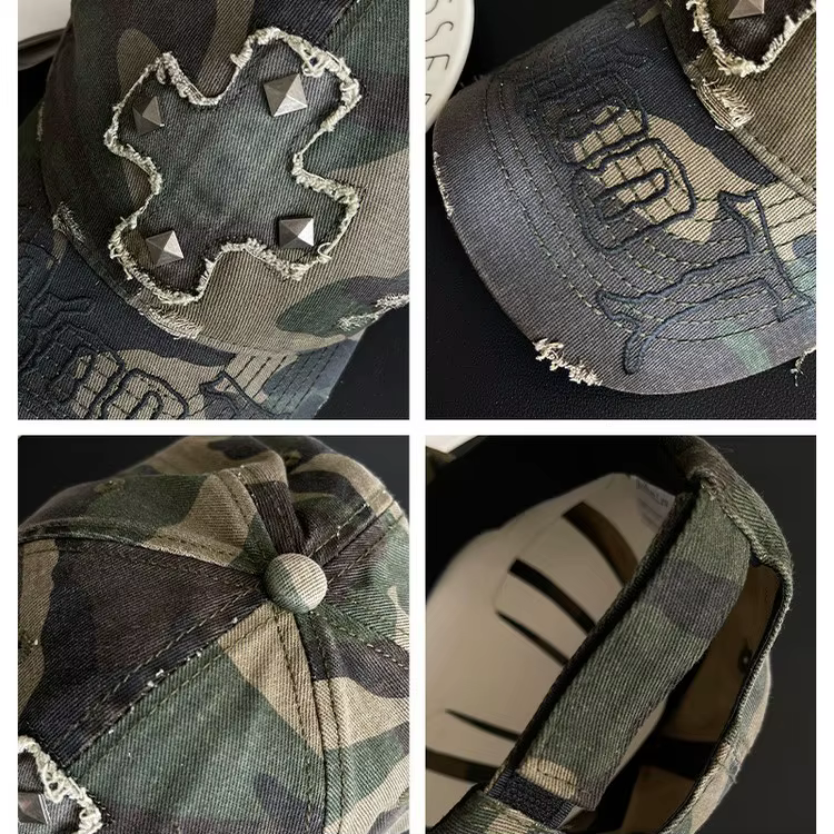 Peinture américaine Graffiti Camouflage Rap Hip Hop chapeaux pour femmes hommes Skateboard capote casquette de Baseball rue rétro casquette à visière