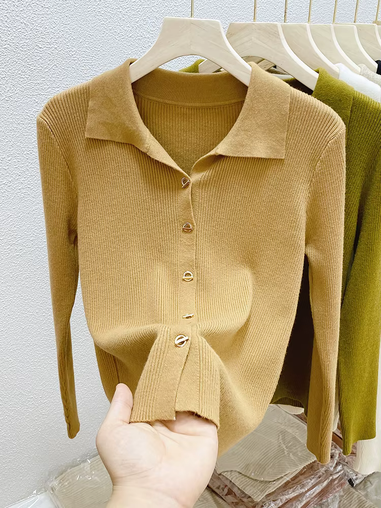 Cardigan féminin tricoté à boutonnage simple pour automne hiver élégant pour femmes junior occasions spéciales
