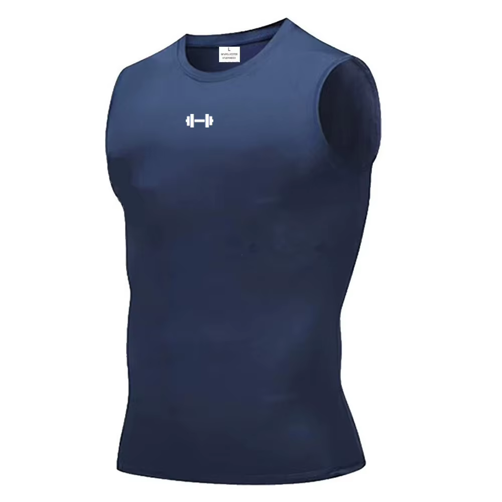 Gilet de course pour hommes, chemise d'été sans manches, gilet de compression élastique, haut pour hommes, gilet de fitness, gilet de sport d'entraînement