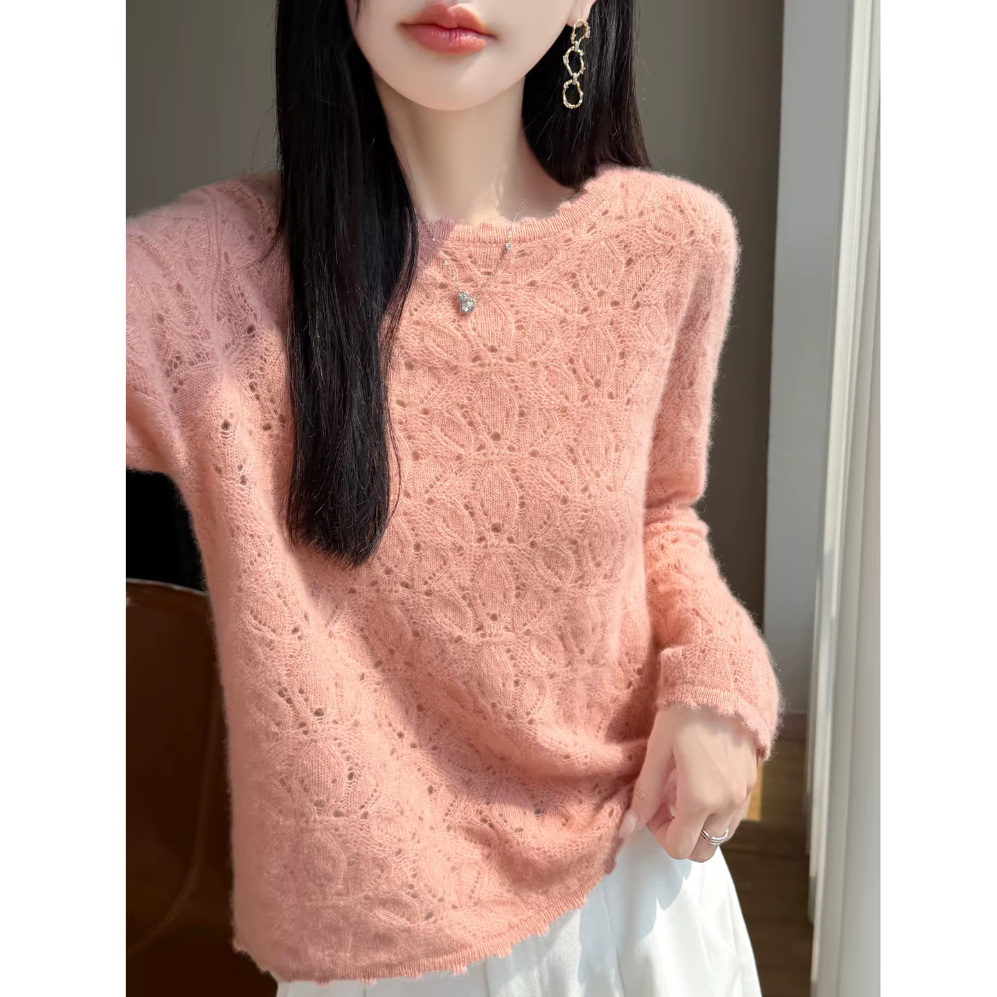 Pull en laine mérinos 100% pour femmes