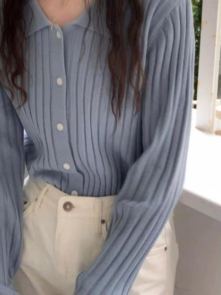 Pull col en V pour femme