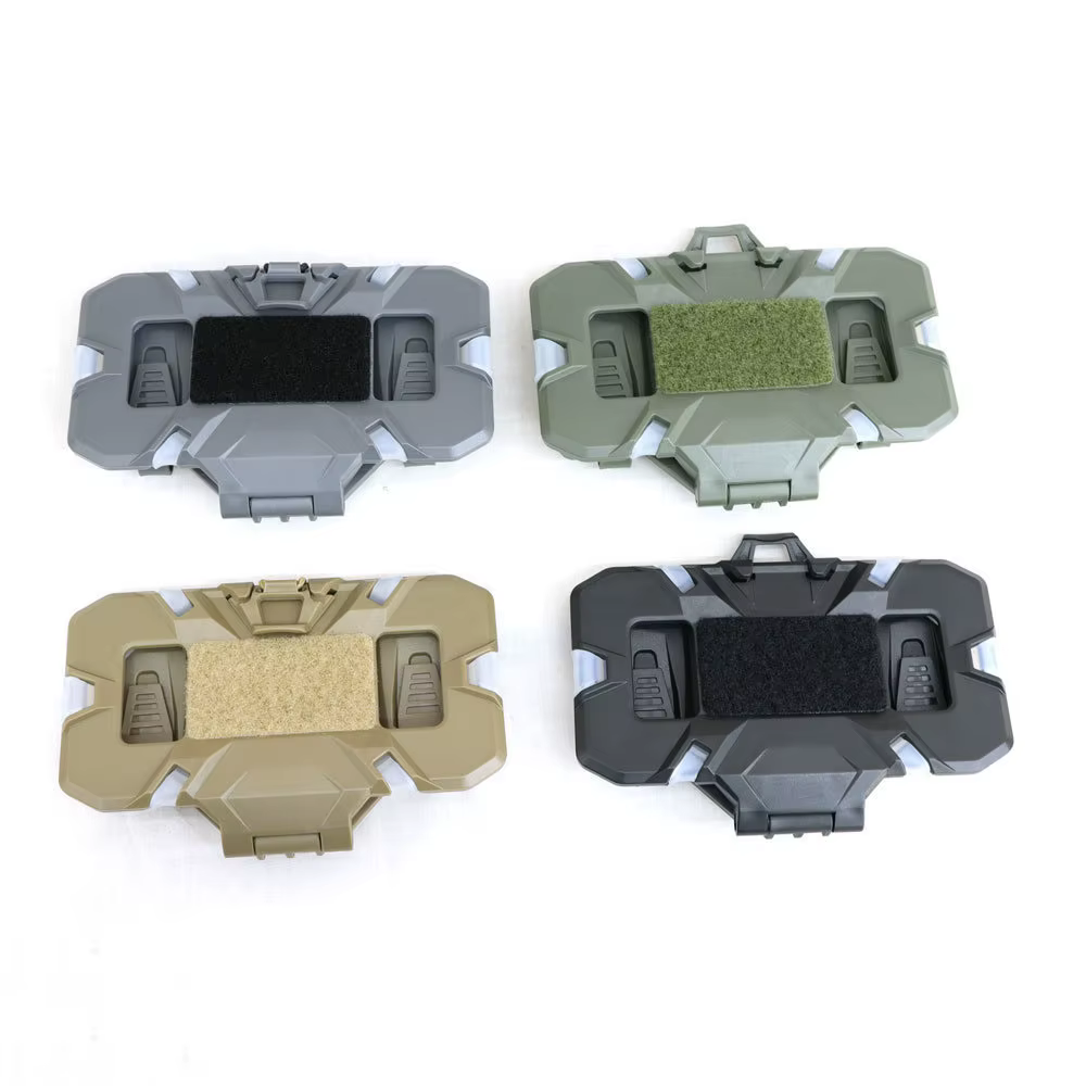Gilet tactique poitrine cartes de téléphone support de Navigation adapté pour gilet de chasse porte-plaque MOLLE, panneau d'administration pliable à accès rapide