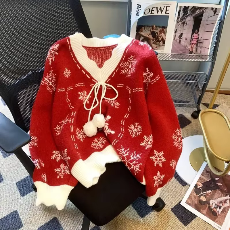 Pulls de Noël à manches longues pour femmes