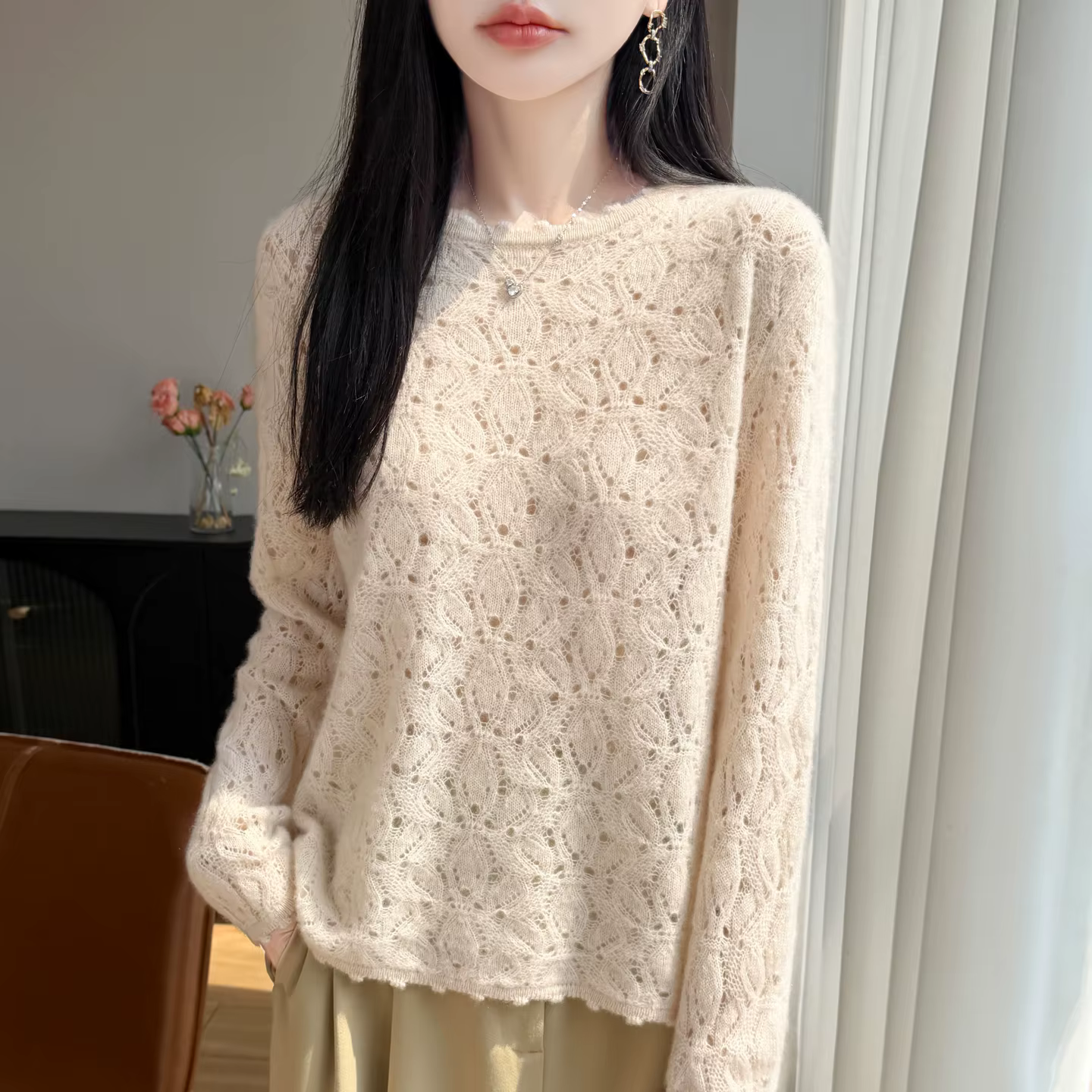 Pull en laine mérinos 100% pour femmes
