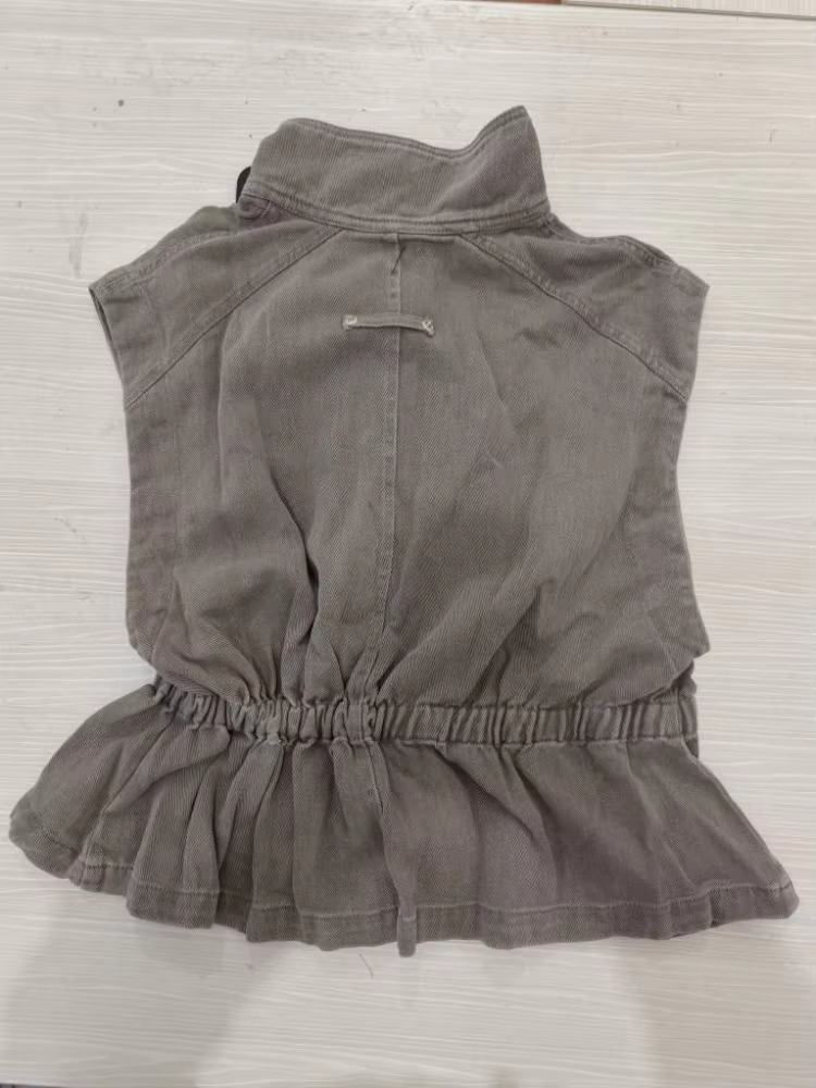 Ensembles de pantalons pour femmes en denim, avec gilet sans manches à col roulé et pantalon large taille haute, tenues chics pour femme, nouveauté pour les soirées