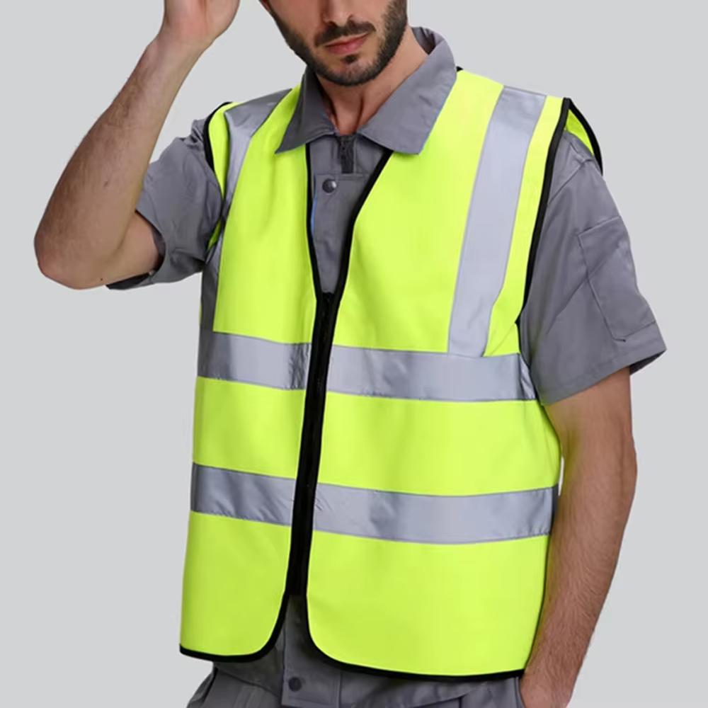 Gilet de travail pour hommes et femmes, avec fermeture éclair, vêtements de travail haute visibilité, uniformes de vêtements de travail pour la Construction