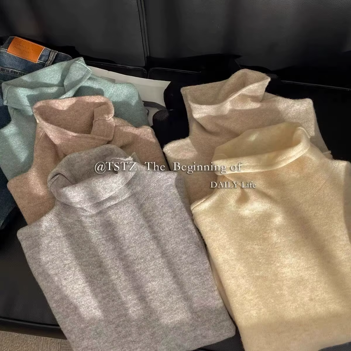 Pull à col roulé pour femme