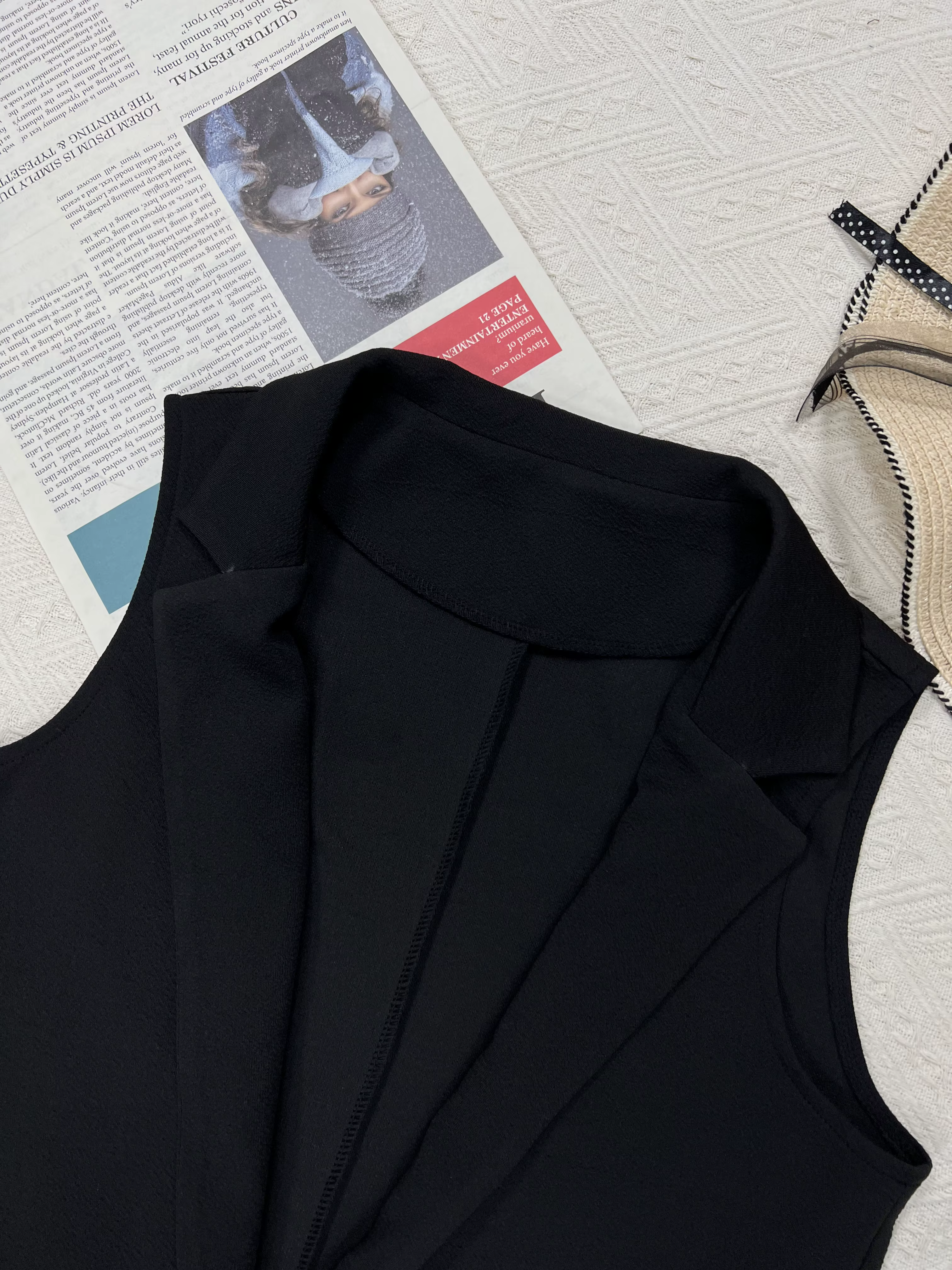 Nouveau gilet sans manches polyvalent pour femme
