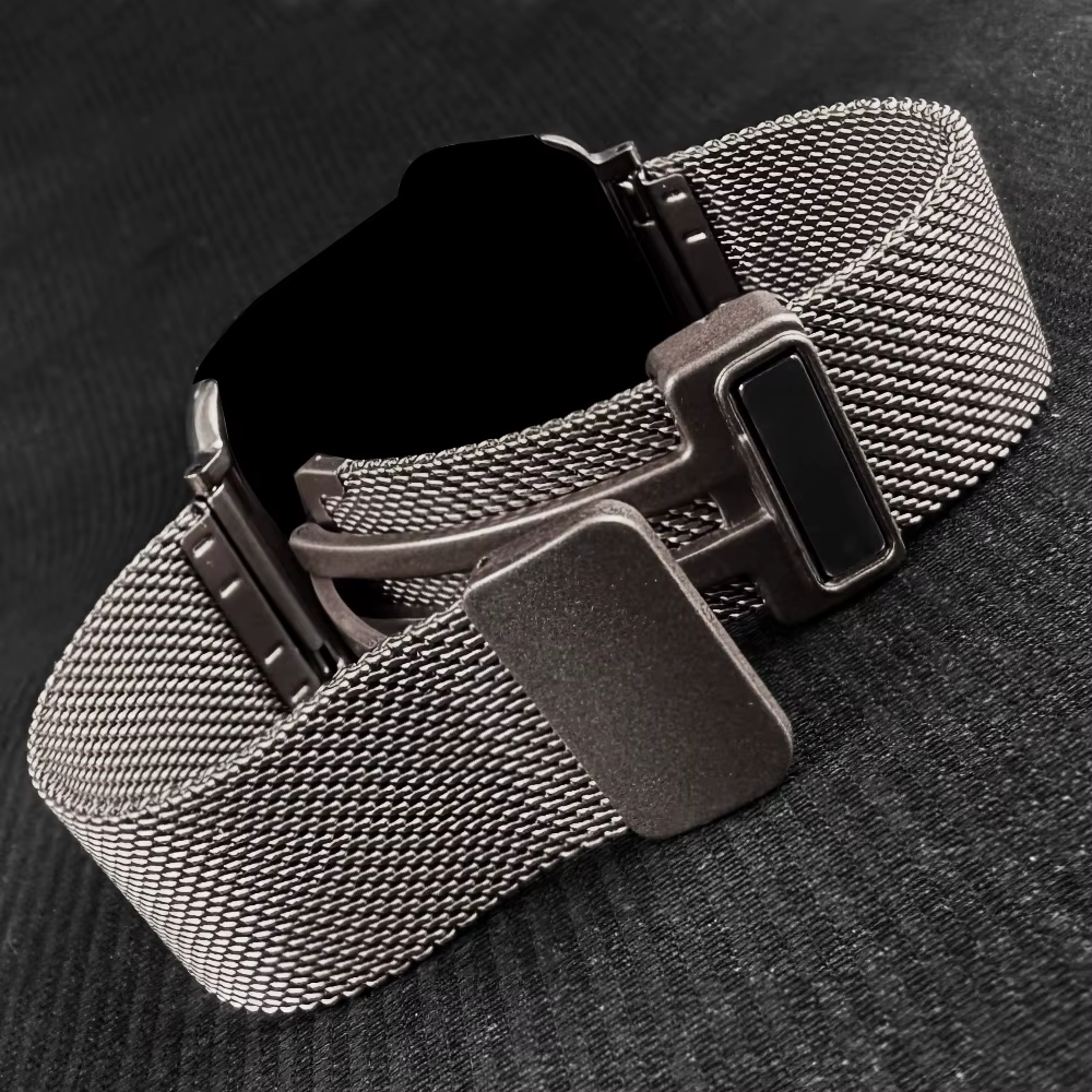 Bracelet magnétique pour Apple watch ultra 2/1 49mm 10 46mm 42mm, iwatch 45mm 44mm 41mm 40mm 38mm, Bracelet à boucle en maille série 9/8/7
