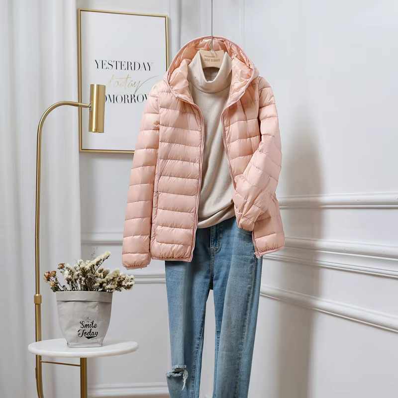 Doudounes à capuche ultralégères pour femmes, 2023 duvet de canard blanc, parkas décontractées, compressibles, printemps, hiver, nouveau, 90%