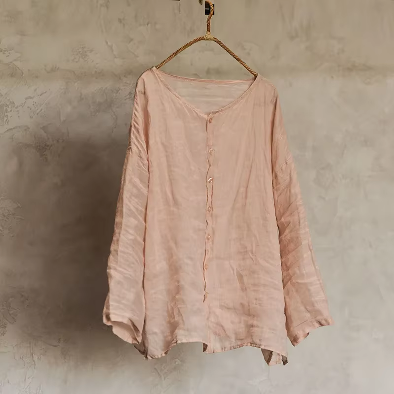 Cardigan fin à col rond pour femmes
