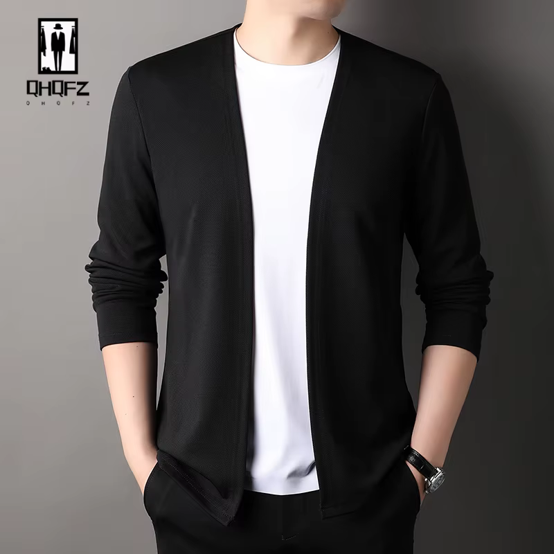 Veste Cardigan à manches longues pour hommes, haut tendance décontracté, nouvelle collection