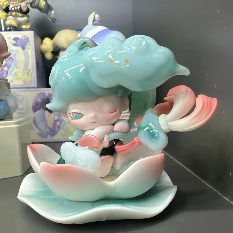 POP MART Hot Original Dimoo histoires dans la tasse série Anime figurine jouets à la mode mignon poupée modèle jouet cadeaux d'anniversaire