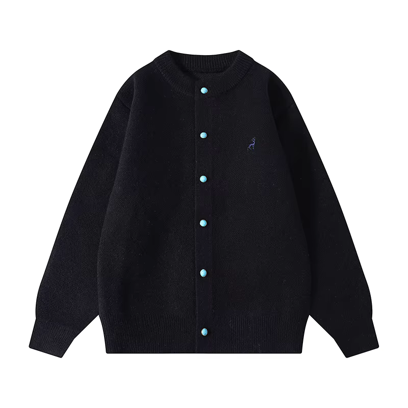 Cardigan en tricot pour hommes, Style court, pull décontracté, coupe régulière, ouvert sur le devant, pour un usage quotidien, automne