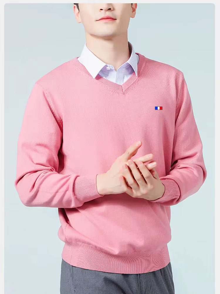Pull classique col en v Pull hommes automne hiver cachemire mélange chaud Pull vêtements Pull Homme Hombre Pull