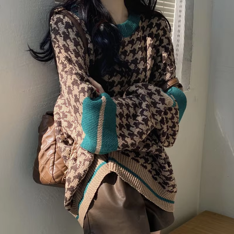 Chandails Vintage pour femmes mignon dames pull avec couvre automne 2025 tendance tricoté Harajuku Crochet Kawaii cachemire hauts nouveau