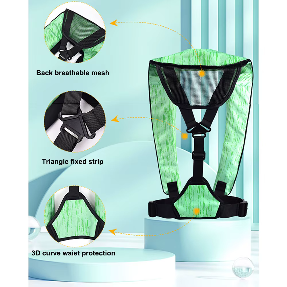 Gilet de sauvetage gonflable automatique professionnel gilet de sauvetage manuel de poche adulte 150N 100N Sport nautique pêche Rafting accessoires de navigation de plaisance