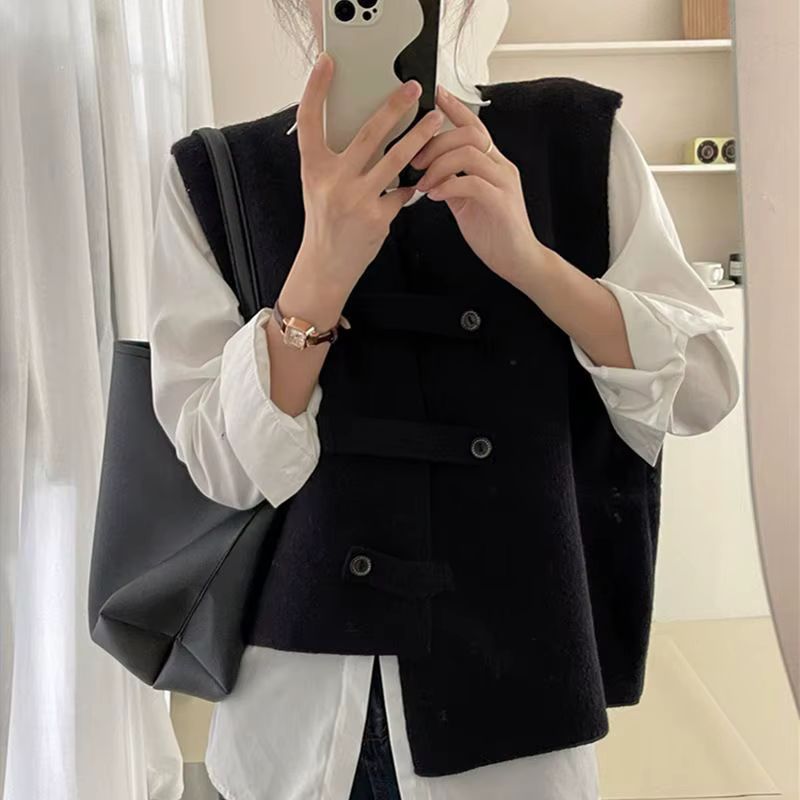 Gilet irrégulier 2025, haut Cardigan Camisole sans manches