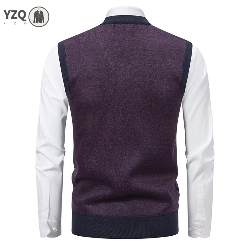 Pull tricoté à col en v pour hommes, chaud, automne hiver, grille de diamant, fleur torsadée, décontracté, mode, haut polyvalent en tricot