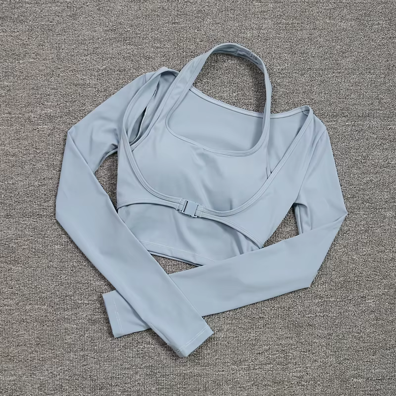 Costume de Yoga à col suspendu pour femmes, sous-vêtements amincissants, sport, entraînement, hauts de Tennis en plein air, Sexy