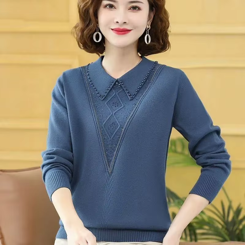 Femmes chandails nouveau 2026 mode automne hiver à manches longues tempérament décontracté tricoté pulls femme tricots bas chemise