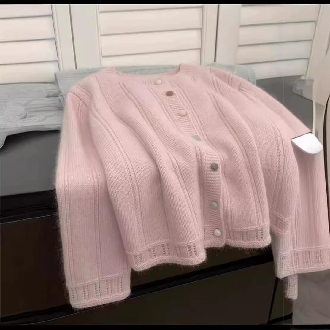 Femmes tricoté pull torsadé creux automne hiver Chic ample à manches longues Cardigan hauts Vintage solide