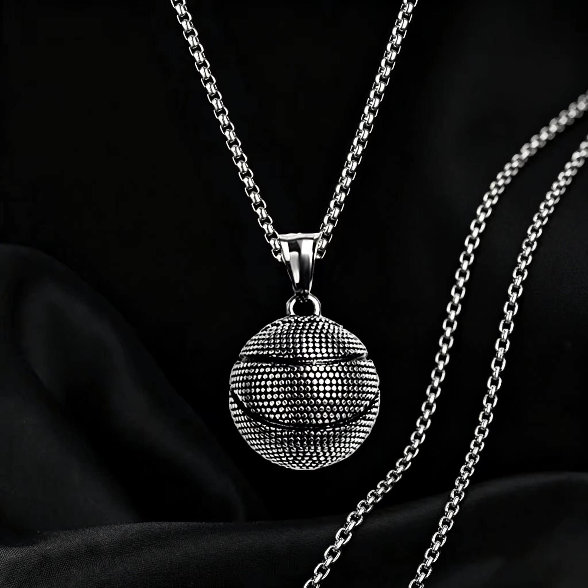 Pendentif basket-ball pour hommes, nouveau Style sportif, chaîne en acier inoxydable, mode Hip Hop, accessoires de cou, bijoux cadeaux de fête