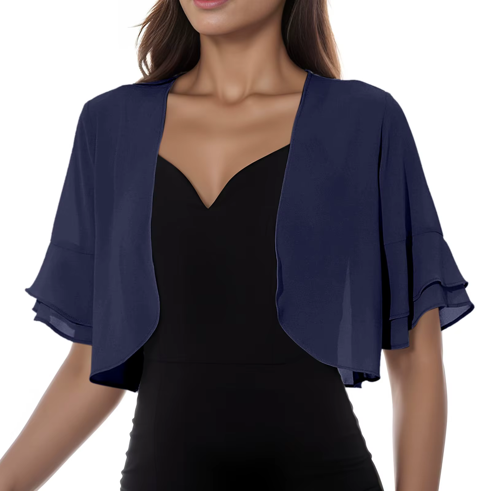 Cardigan en mousseline de soie pour femmes