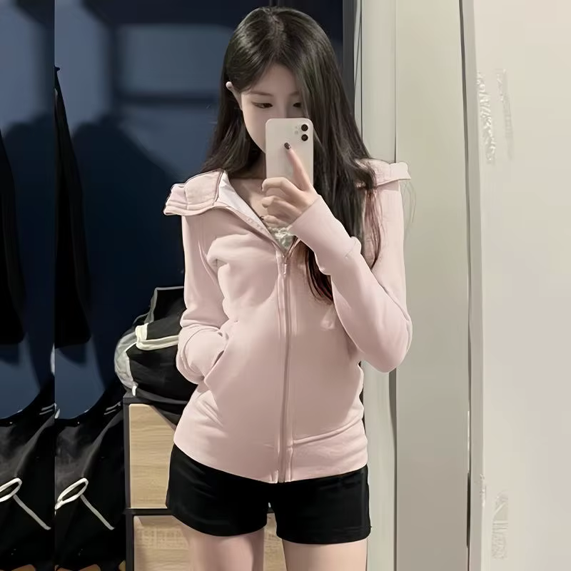 Pull à manches longues en polaire blanc et gris pour femme