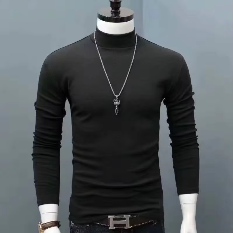 Pull chaud à col mi-haut, 360 ° proche du cou, sans couture pour résister aux vents froids. Utilisation du tissu verrouillé à température pour réaliser
