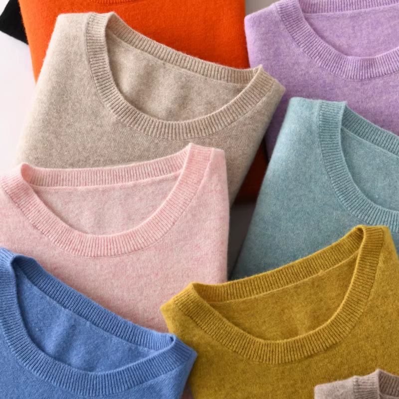 Pull en laine mérinos femme col rond ample pour toutes les saisons et occasions festives