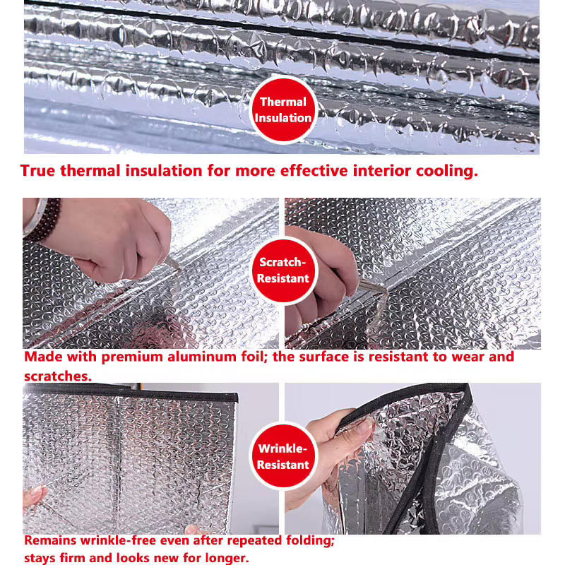 Pare-soleil avant et arrière pour voiture, protection solaire estivale pour pare-brise, isolation thermique, pare-soleil pour fenêtre, pare-soleil intérieur pour voiture