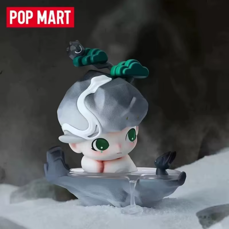 POP MART Hot Original Dimoo histoires dans la tasse série Anime figurine jouets à la mode mignon poupée modèle jouet cadeaux d'anniversaire