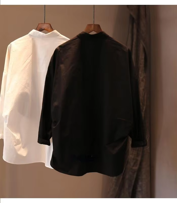 Chemise blanche à manches longues pour femmes, chemisiers College de fleurs, vêtements en Y élégants, vintage, mode coréenne