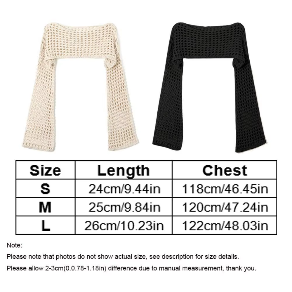 Y2K manches haussement d'épaules pull fibres acryliques douces femmes Crochet haut court
