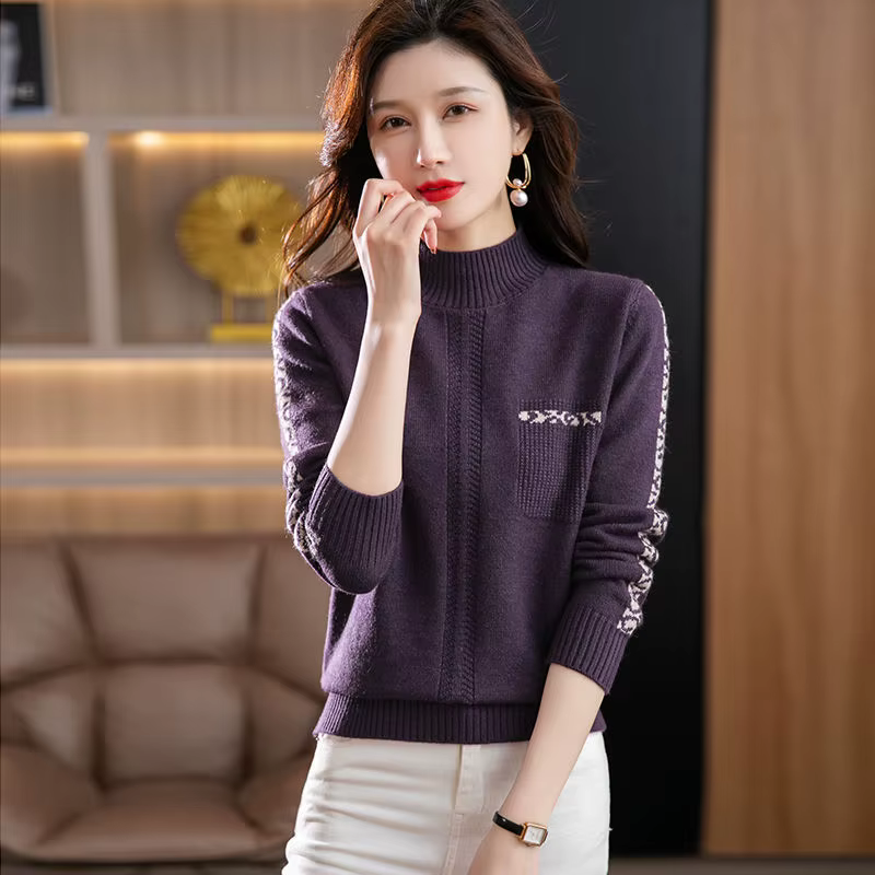 Pull Triblockchain à Manches sulfpour Femme