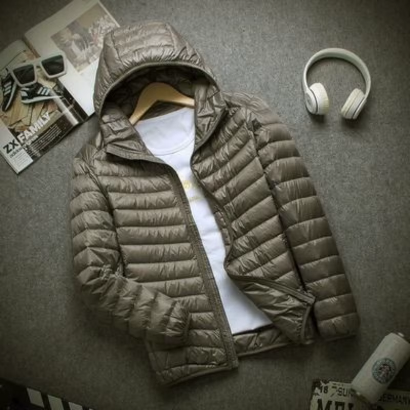 Nouveau automne et hiver doudoune hommes mode à capuche Super léger chaud mince manteau doudoune hommes manteau