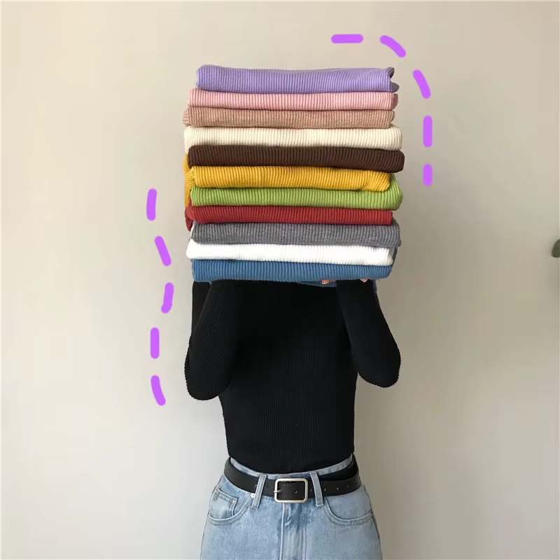 Femmes tas col roulé automne hiver pull nouvelle mode