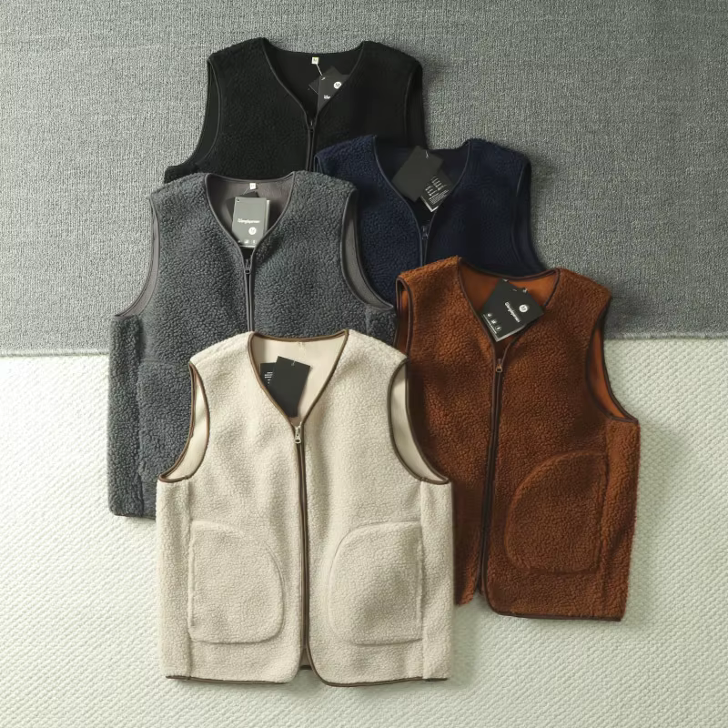 Gilet polaire Double face de Style nordique