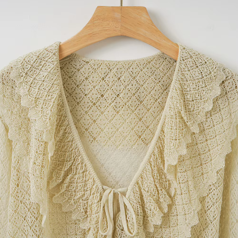 Cardigan en lin mélangé pour femme