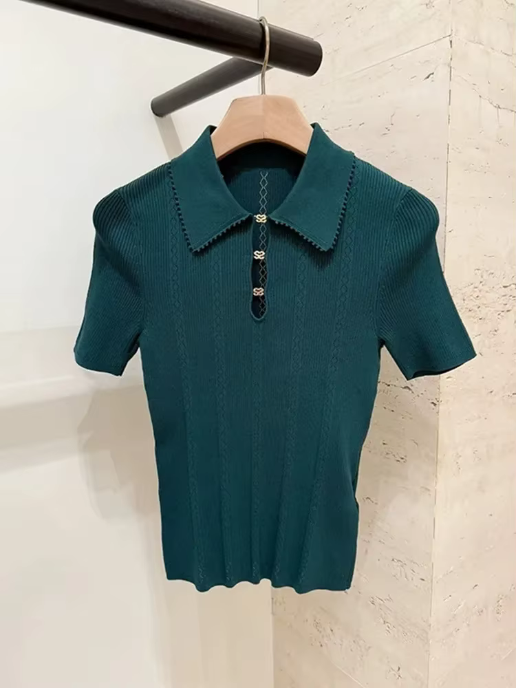 Pull torsadé vert noirâtre pour femmes