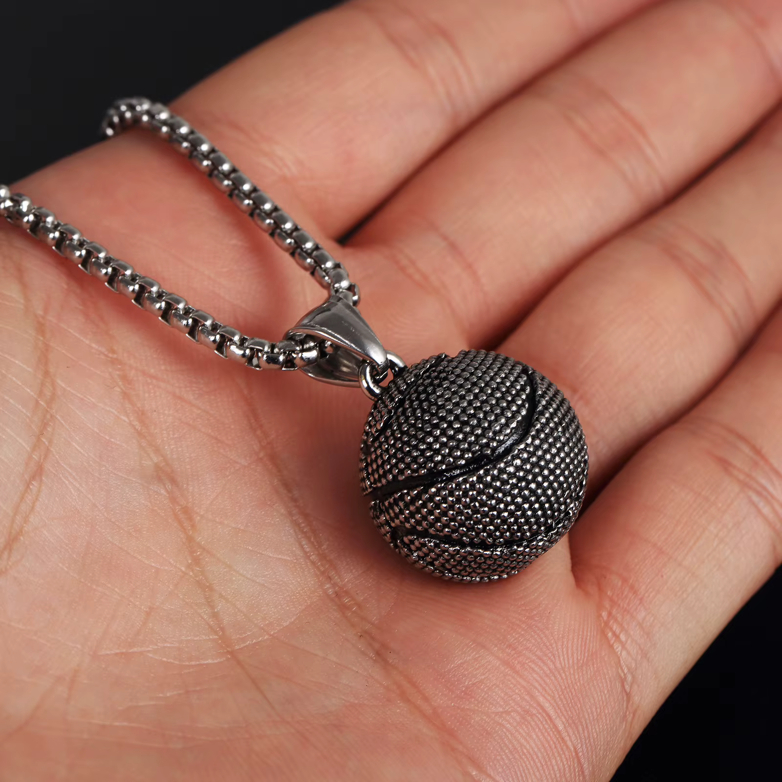 Pendentif basket-ball pour hommes, nouveau Style sportif, chaîne en acier inoxydable, mode Hip Hop, accessoires de cou, bijoux cadeaux de fête