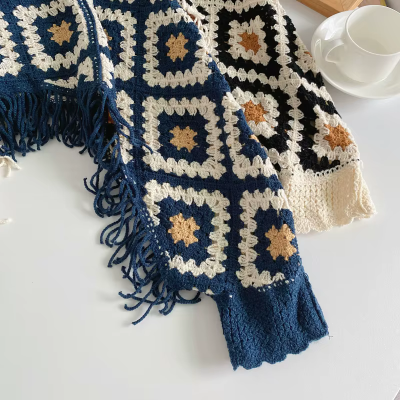 Granny – haut carré à franges