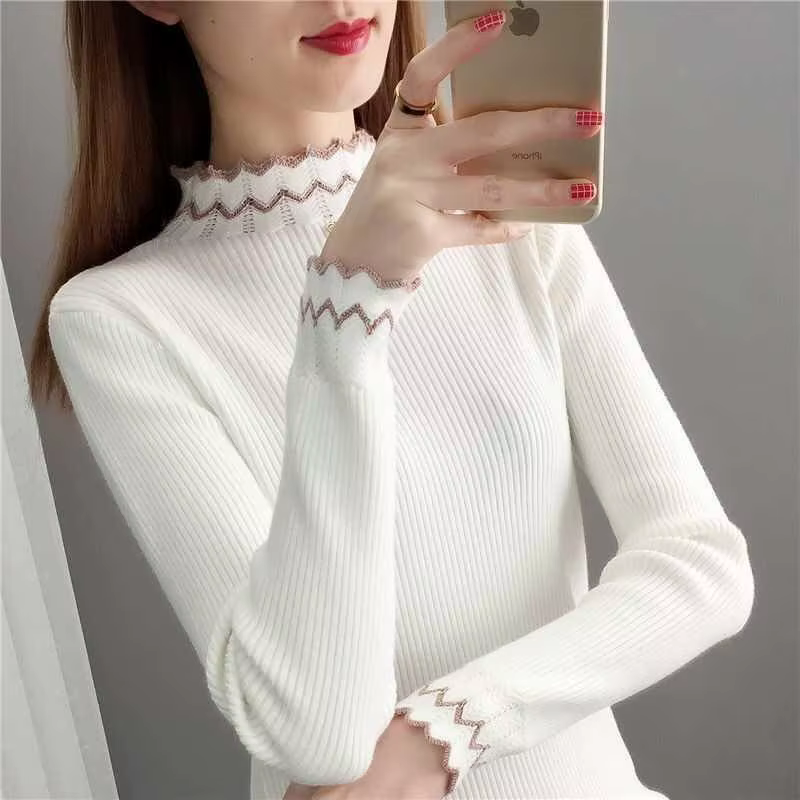 Pull en tricot de mode coréenne pour femmes