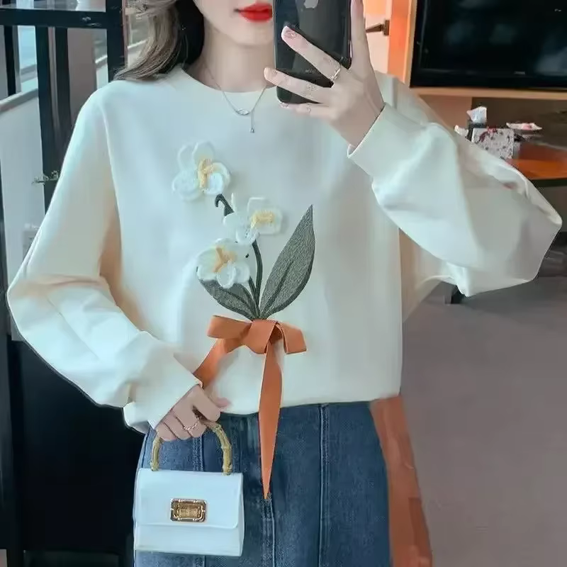 Sweat-shirt à manches longues pour femmes