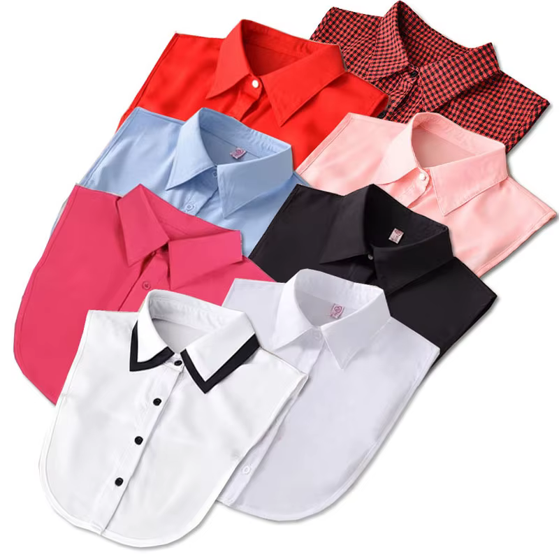 Faux col chemise femmes faux col femme automne printemps col détachable pour pull revers Blouse femmes vêtements accessoires