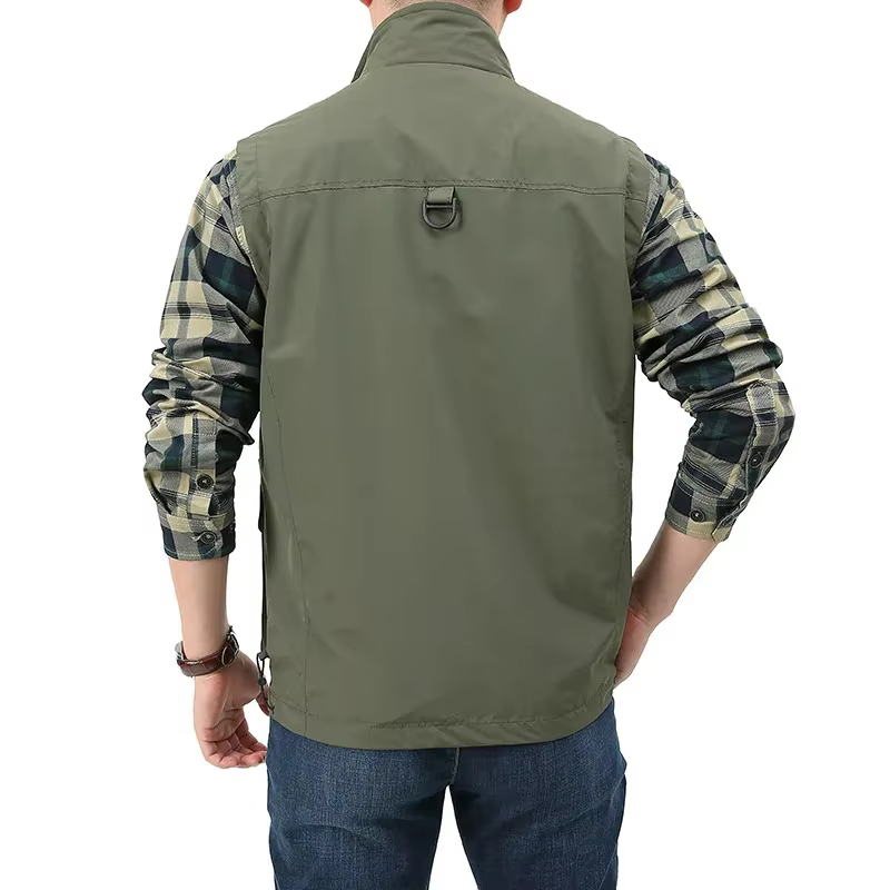 Gilet multifonctionnel décontracté pour hommes, imperméable, séchage rapide, gilet de pêche en plein air, loisirs, sport, photographie, sous-vêtements de loisirs