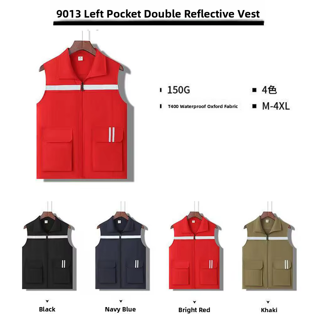 Gilet de volontaire réfléchissant personnalisable Veste d'événement publicitaire de service publicitaire en plein air Logo imprimé Promonel Haute visibilité...