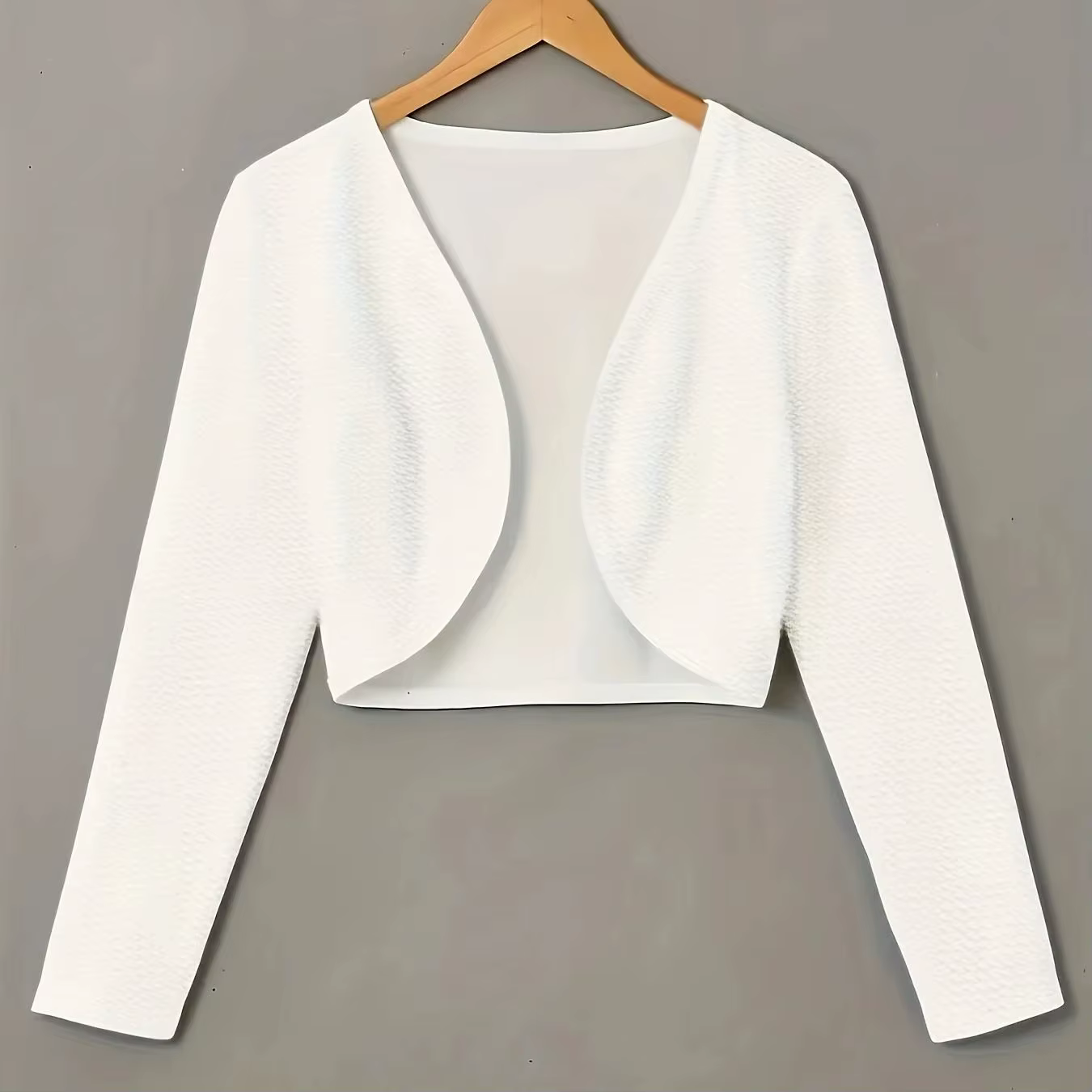 Boléro court léger à manches longues pour femme