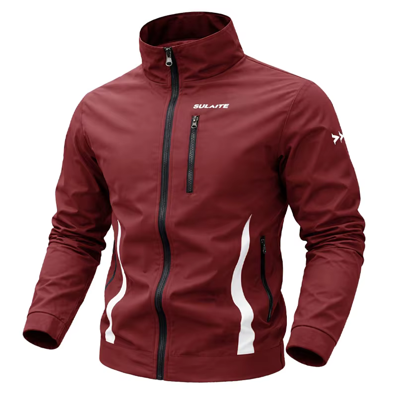 Veste décontractée à col montant pour hommes, coupe-vent léger, veste bomber, vêtements de sport, manteau respirant, printemps et été